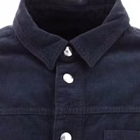 Shop PRADA Camisa Azul de Manga Larga con Tres Tonos y Botones. GEC090S23213H-PF0008