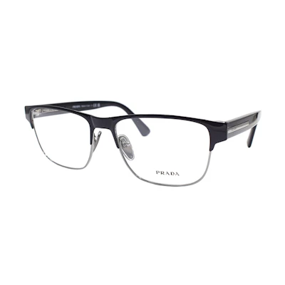 PRADA Timeless Business Browline Optical Frame Glasses VPR57Z-1AB-1O1