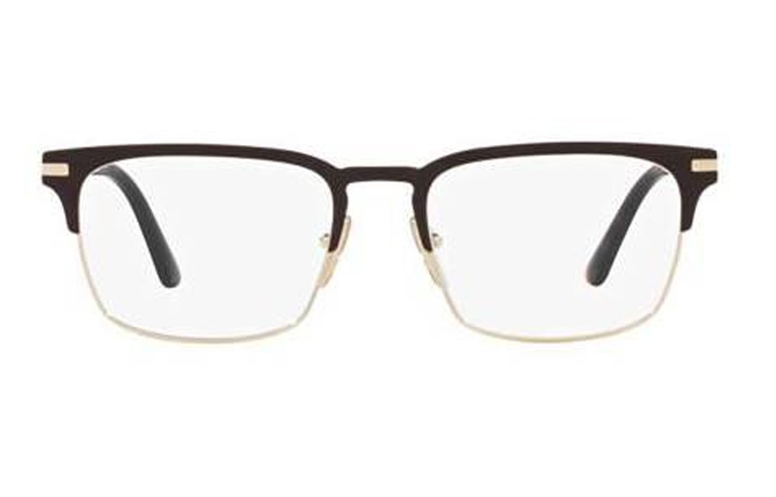 PRADA  Tortoiseshell Rectangular Optical Glasses with Side Logo. PR58ZV01U1O1
