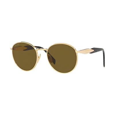 PRADA Trendy Minimalist Metal Round Sunglasses PR56ZSZVN01T