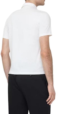 PRADA 白色刺绣标志短袖POLO衫. UJN664-1UOR-F0009-S-202 Shop PRADA 白色刺绣标志短袖POLO衫. UJN664-1UOR-F0009-S-202