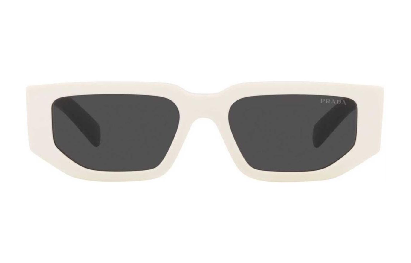 PRADA  White Irregular Acetate Sunglasses with Side Logo Design. PR09ZS1425S0 圖 3