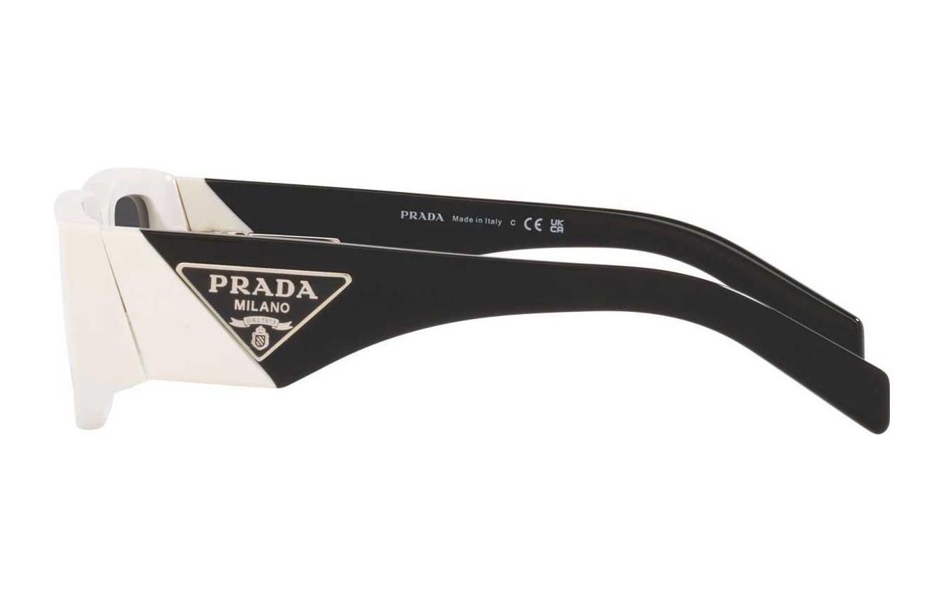 PRADA  White Irregular Acetate Sunglasses with Side Logo Design. PR09ZS1425S0 圖 4