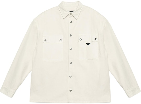 프라다 화이트 클래식 포인트 칼라 긴팔 버튼업 셔츠. GEC088-13B3-F0379 Order 프라다 화이트 클래식 포인트 칼라 긴팔 버튼업 셔츠. GEC088-13B3-F0379