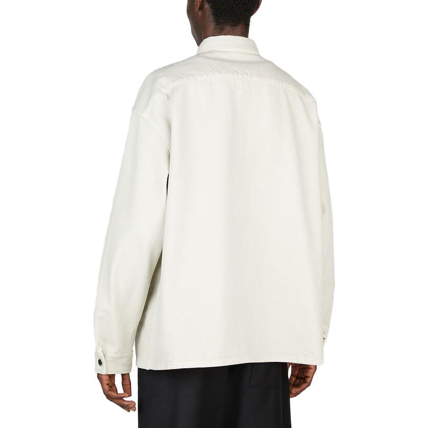 Purchase PRADA 白色長袖經典尖領襯衫。 GEC088-13B3-F0379