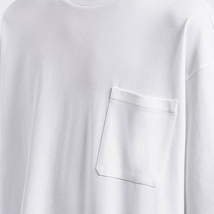 Purchase 프라다 화이트 포켓 코튼 반팔 티셔츠 UJN812-240-F0009-S-221