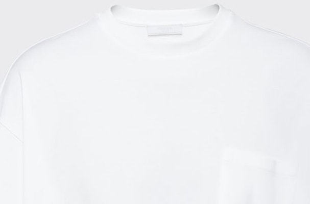 프라다 화이트 포켓 코튼 반팔 티셔츠 UJN812-240-F0009-S-221 Details for 프라다 화이트 포켓 코튼 반팔 티셔츠 UJN812-240-F0009-S-221