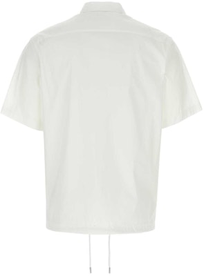 普拉达 白色短袖半拉链POLO衫. SC763-10HT-F0009-S-OOO Lookbook 普拉达 白色短袖半拉链POLO衫. SC763-10HT-F0009-S-OOO