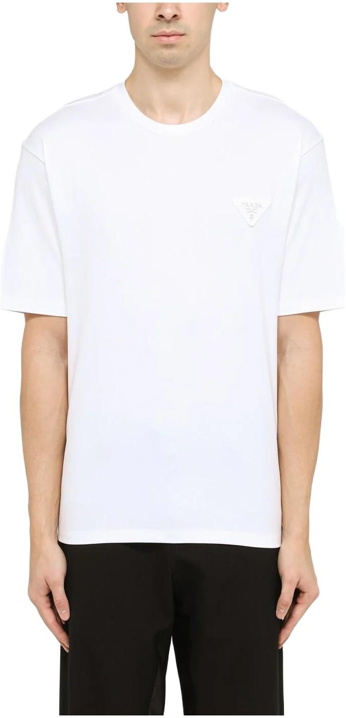 prada-white-solid-color-crew-neck-short-sleeve-t-shirt-ujn-837240-f0009