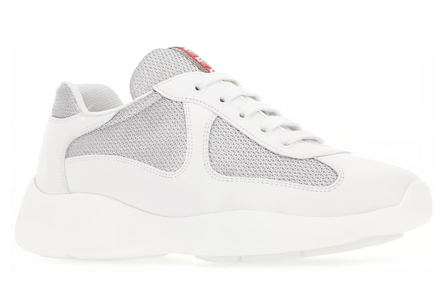 Shop Prada America Cup Low 'Putih' 3E6420_256GW_F0J36