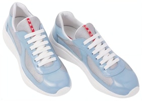 プラダ レザー ローカットスニーカー ブルーグレー 4E3400_ASZ_F0D9Z Shop プラダ レザー ローカットスニーカー ブルーグレー 4E3400_ASZ_F0D9Z