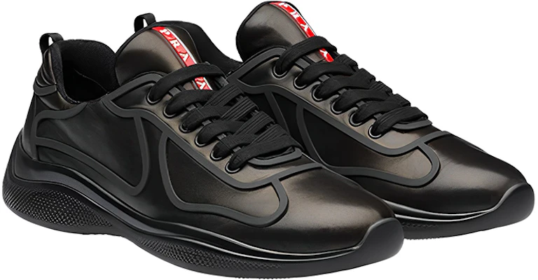 Prada America''s Cup ''Lambskin Low-Top Zwart'' 4E3390_072_F0002 Order Prada America''s Cup ''Lambskin Low-Top Zwart'' 4E3390_072_F0002