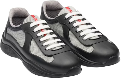 普拉达美洲杯黑色橡胶系带低帮运动鞋 4E6500_3LLJ_F0002_F_025 Order 普拉达美洲杯黑色橡胶系带低帮运动鞋 4E6500_3LLJ_F0002_F_025