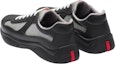 Shop Prada America's Cup 'Sneaker Hitam Rendah Bertali Getah' 4E6500_3LLJ_F0002_F_025