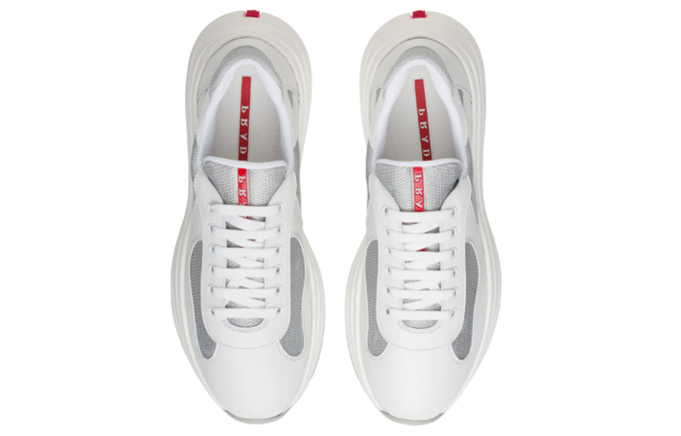 Shop Prada America''s Cup ''Bianco Argento'' 4E3494_6GW_F0J36