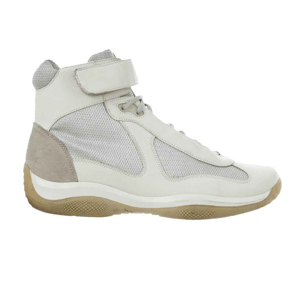 Buy 普拉達美洲杯高筒運動鞋 '白色' 4T0341-WHT