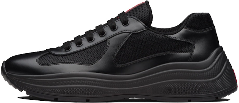 Prada America's Cup Plume Leather 'Black' 4E3494_6GW_F0002 Buy Prada America's Cup Plume Leather 'Black' 4E3494_6GW_F0002