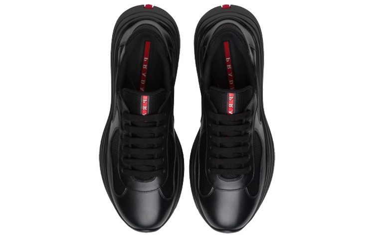 Shop Prada America''s Cup Plume Cuir ''Noir'' 4E3494_6GW_F0002