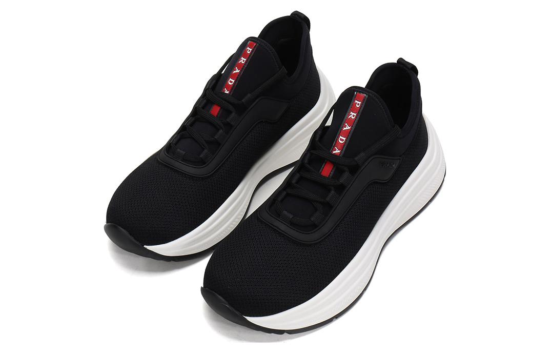 Lookbook Prada America''s Cup Sneakers ''Schwarzes Neopren'' 4E3406-3KTP-F0967