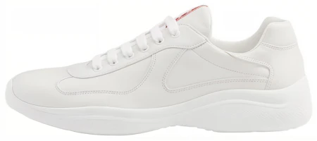 PRADA America's Cup White Leather Casual Low-Top Sneakers for Men. 4E3400_038_F0009 PRADA America's Cup White Leather Casual Low-Top Sneakers for Men. 4E3400_038_F0009