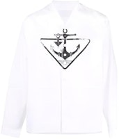 PRADA Anchor Print Shirt White UCN328-10IY-F0009-S-211 PRADA Anchor Print Shirt White UCN328-10IY-F0009-S-211