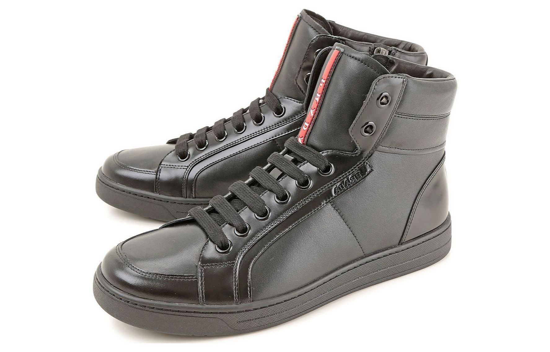 Prada Ankle Boot 'Black Lace-Up Round Toe' 4T2723_0K6_F0002