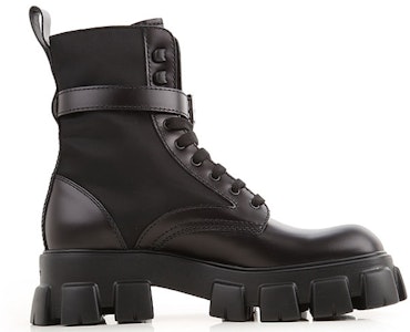 PRADA 普拉達 系帶踝靴 黑色 Order PRADA 普拉達 系帶踝靴 黑色