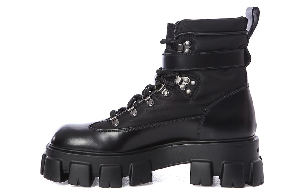 Prada Ankle Boot 'Black Leather Block Heel' 2UE009_3LFR_F0002