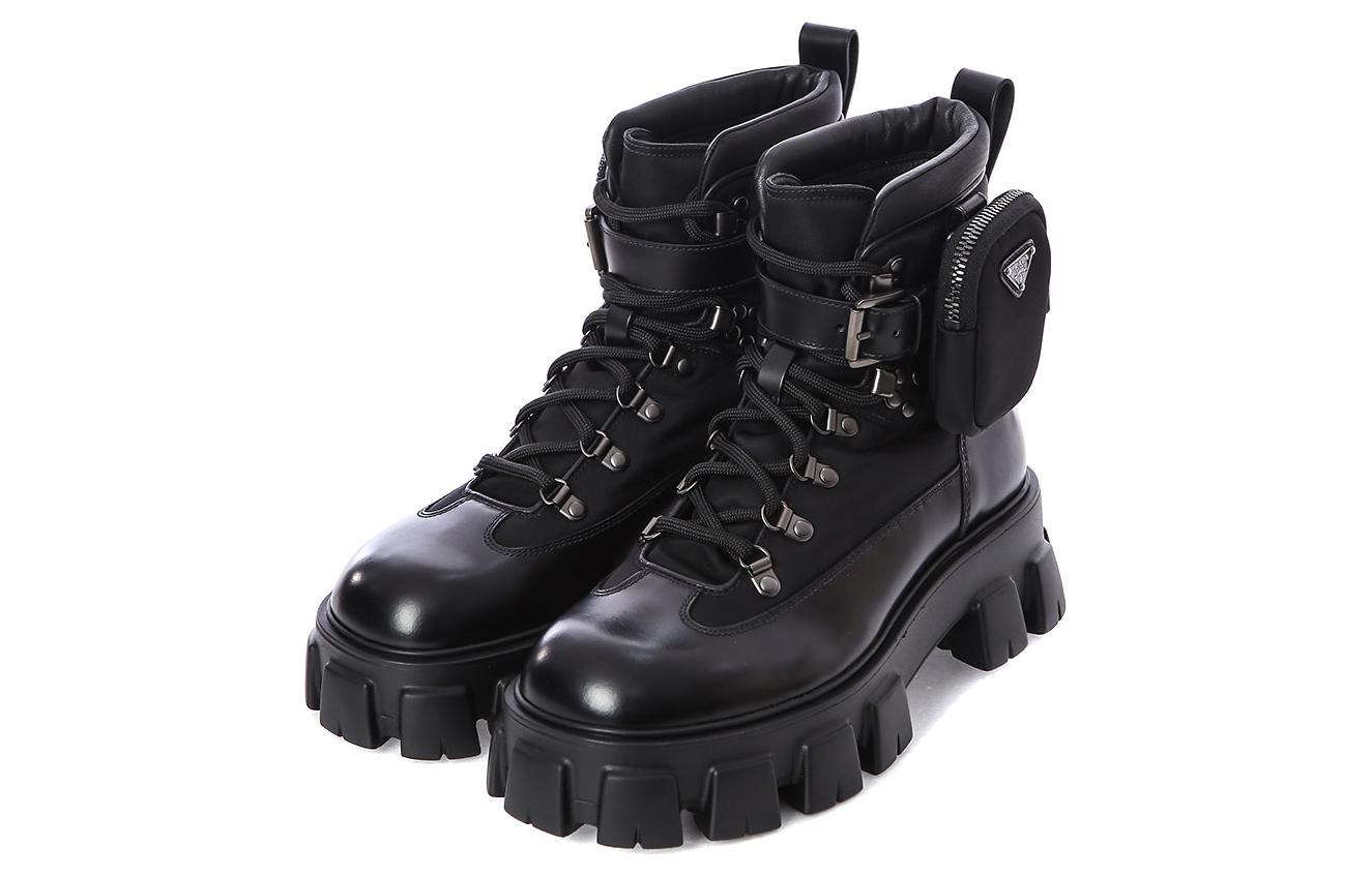 Order プラダ　レザーブロックヒールアンクルブーツ (Purada Rezaa Burokkuhiiru Ankuru Buutsu) 2UE009_3LFR_F0002