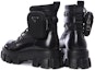 Shop Prada Boot Tumit Blok Kulit Hitam 2UE009_3LFR_F0002