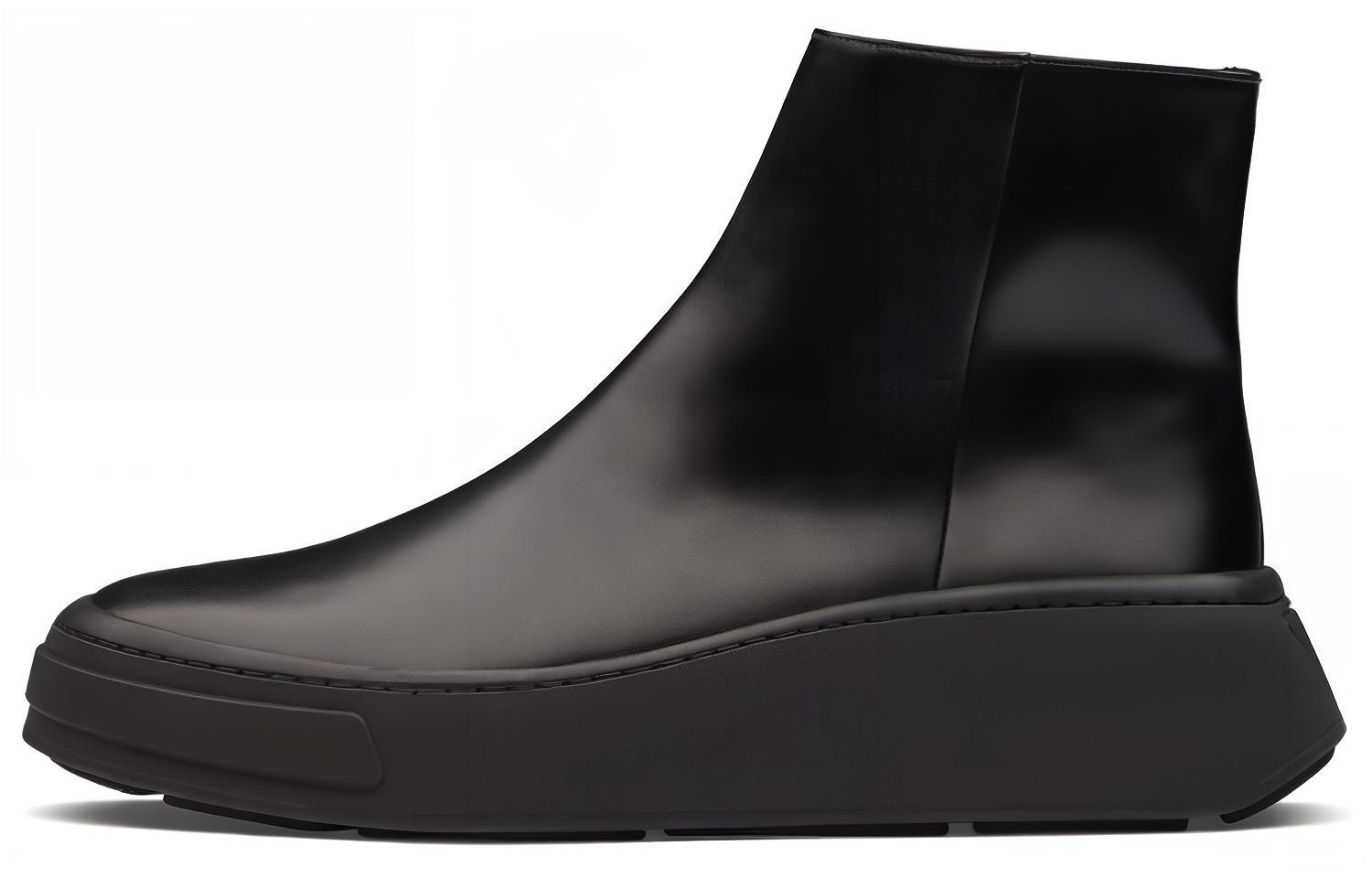 Prada Ankle Boot 'Black Velour Leather' 2TG168_B4L_F0002