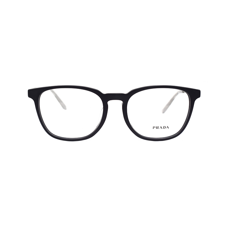 PRADA Avant-Garde Business Oval Optical Glasses Matte Black for Men. VPR19Z-F-1BO-1O1 圖 3
