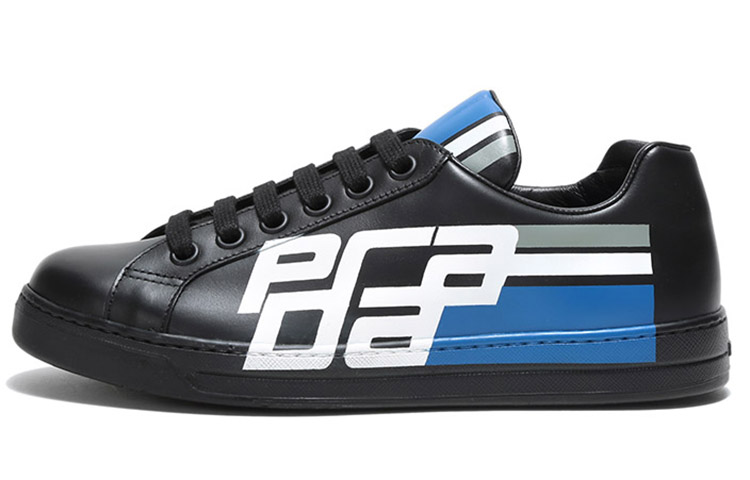 Prada Avenue Low 'Vitello Graphic Logo - Black'