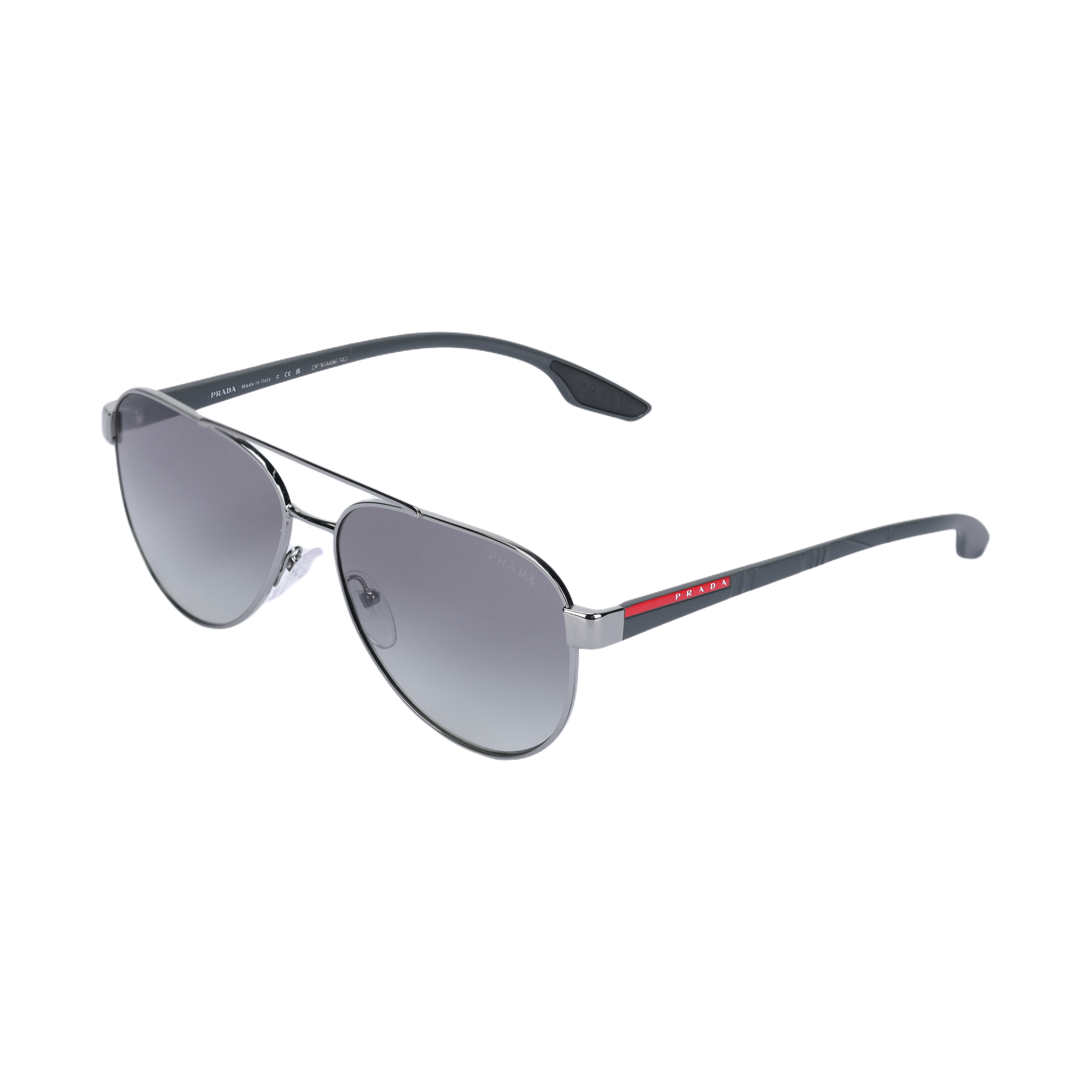 PRADA Aviator Sunglasses Silver Gray蝶形 Business Series Polarized SPS-54T-5AV-3M1