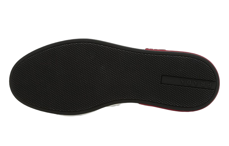 Prada Badge Leather 'White Red' 圖 5