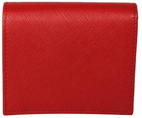 Prada Bifold Wallet (4 Card Slot) Saffiano Leather Red Order Prada Bifold Wallet (4 Card Slot) Saffiano Leather Red
