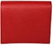 Order Billetera Prada Bifold de Cuero Saffiano Roja (4 Ranuras para Tarjetas)