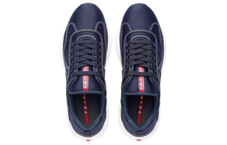 Prada Bike Fabric Sneakers 'Blue White' 圖 4