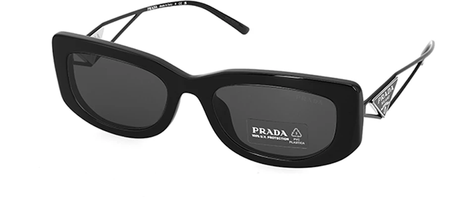 Cermin Mata Rama-Rama PRADA Hitam Unisex Gaya Pasangan dengan Rekaan Temple Berongga. PR14YS1AB5S0 Order Cermin Mata Rama-Rama PRADA Hitam Unisex Gaya Pasangan dengan Rekaan Temple Berongga. PR14YS1AB5S0