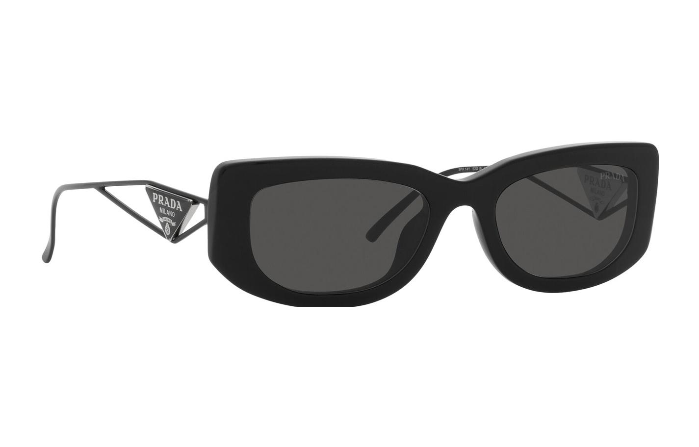 PRADA Black Butterfly Sunglasses with Hollow Temple Design Unisex Couples Style PR14YS1AB5S0 圖 4