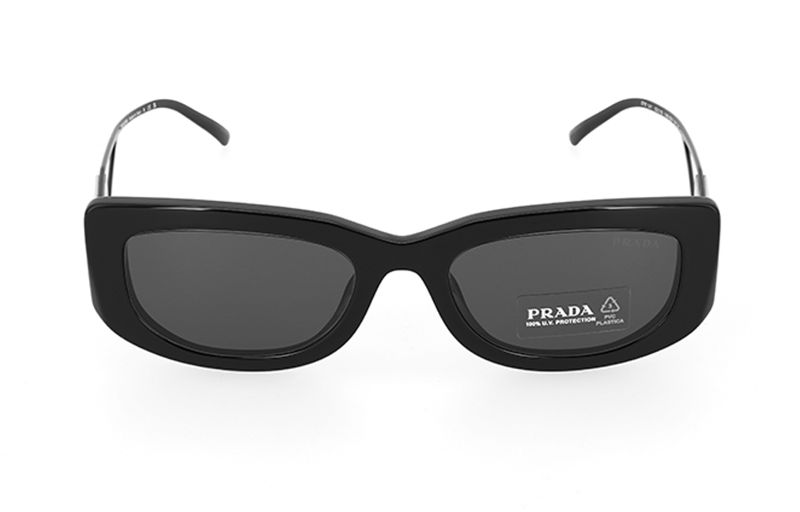 PRADA Black Butterfly Sunglasses with Hollow Temple Design Unisex Couples Style PR14YS1AB5S0 圖 6