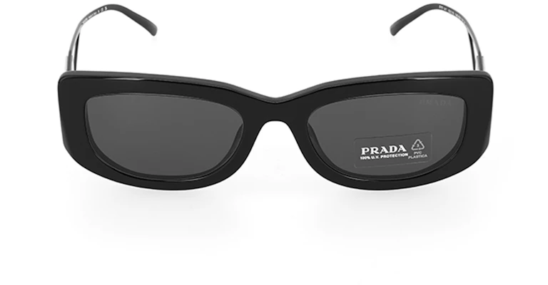 Cermin Mata Rama-Rama PRADA Hitam Unisex Gaya Pasangan dengan Rekaan Temple Berongga. PR14YS1AB5S0 Details for Cermin Mata Rama-Rama PRADA Hitam Unisex Gaya Pasangan dengan Rekaan Temple Berongga. PR14YS1AB5S0