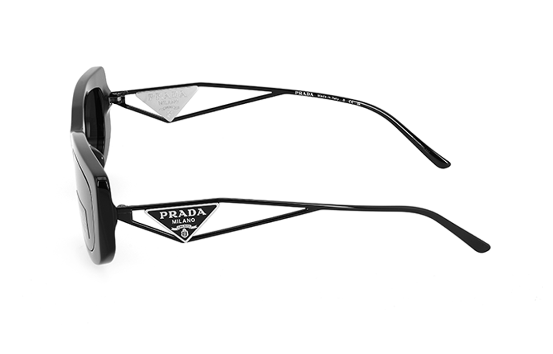 PRADA Black Butterfly Sunglasses with Hollow Temple Design Unisex Couples Style PR14YS1AB5S0 圖 7