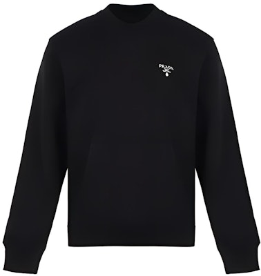PRADA Baju Sejuk Oversized Crewneck Kapas Hitam UJL187-1YYB-F0806 Buy PRADA Baju Sejuk Oversized Crewneck Kapas Hitam UJL187-1YYB-F0806