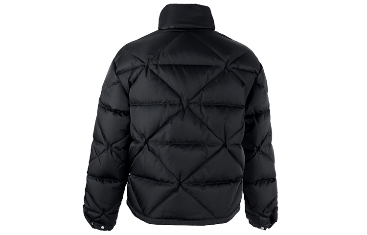 Lookbook PRADA Black Down Jacket Logo Zip Pure Color Winter Long Sleeve Coat SGB8031WQ8-F0002