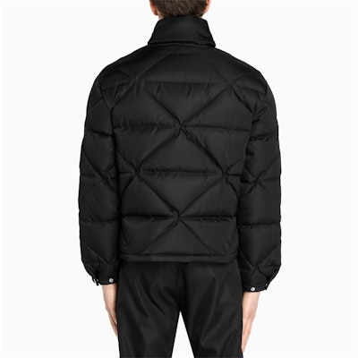 PRADA Black Down Jacket Logo Zip Pure Color Winter Long Sleeve Coat SGB8031WQ8-F0002 Sizing PRADA Black Down Jacket Logo Zip Pure Color Winter Long Sleeve Coat SGB8031WQ8-F0002