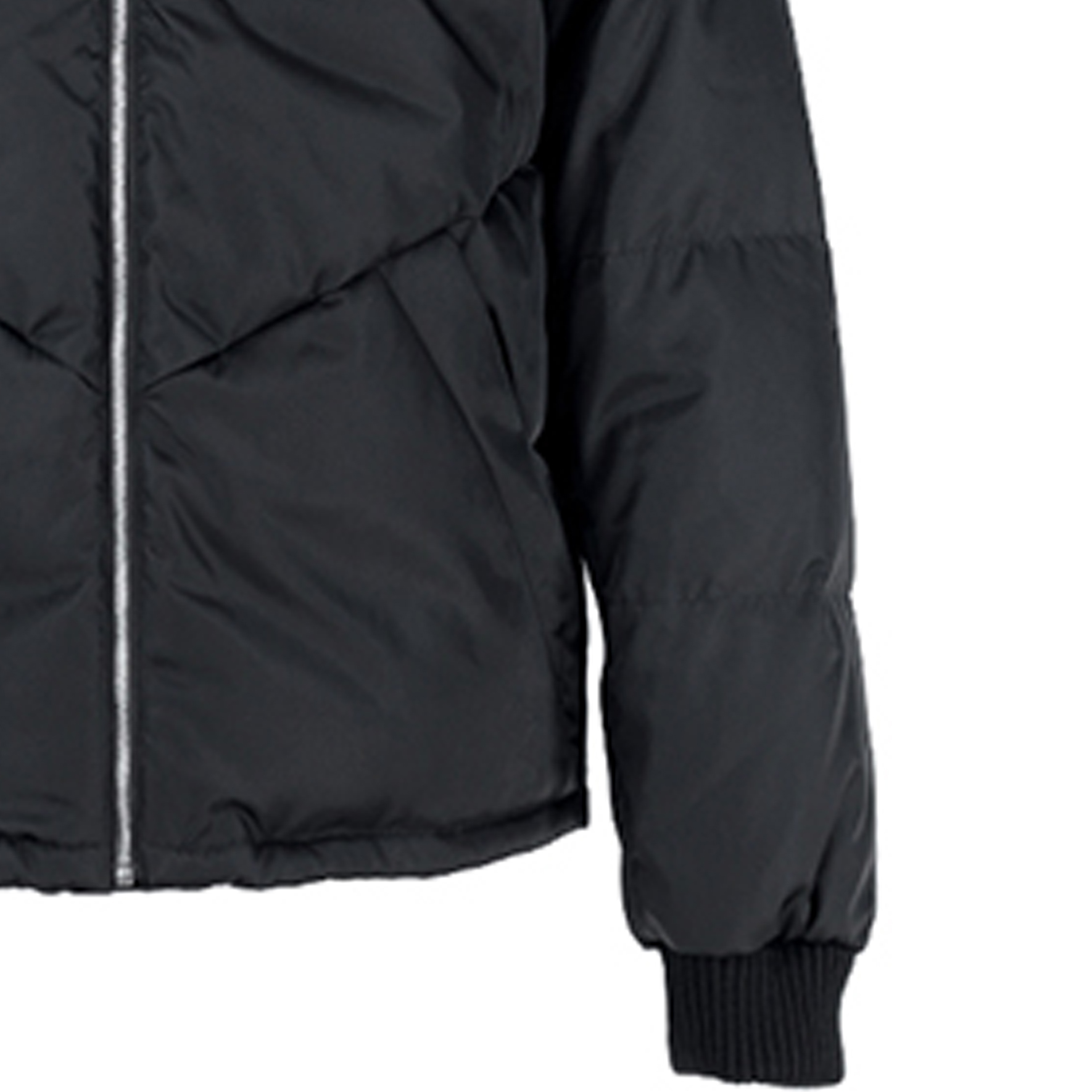 Sizing PRADA Black Fitted Zip-Up Long Sleeve Down Jacket SGB794-1WQ8-F0002