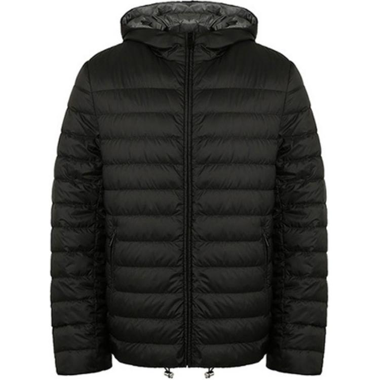 PRADA Black Hooded Down Jacket SGB092-1ID1-F0SIV