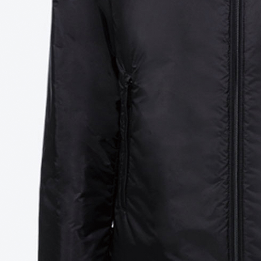 Sizing PRADA Black Hooded Puffer Jacket with Logo and Full Zip. SGN955-1WQ9-S-191
