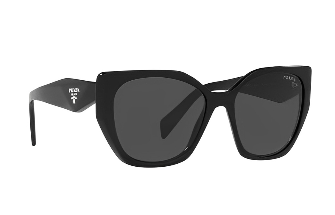 Purchase Prada Cermin Mata Hitam Tidak Sekata dengan Logo - Gaya Fesyen Unisex. PR19ZS1AB5S0